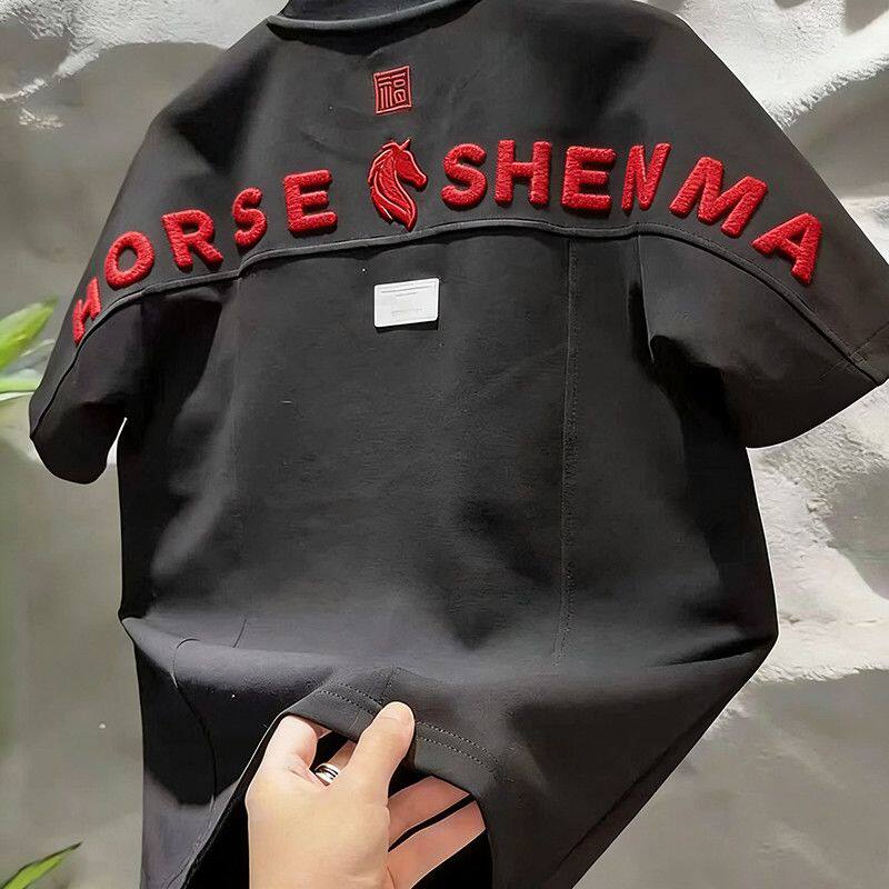 Ethnic Fashion Trends 2026 - เสื้อยืดแขนสั้นแฟชั่นผู้ชาย สปริง 2026 ลายพิมพ์เทรนด์ประจำปี ดีไซน์ต่อผ้า ทรงคอกลม