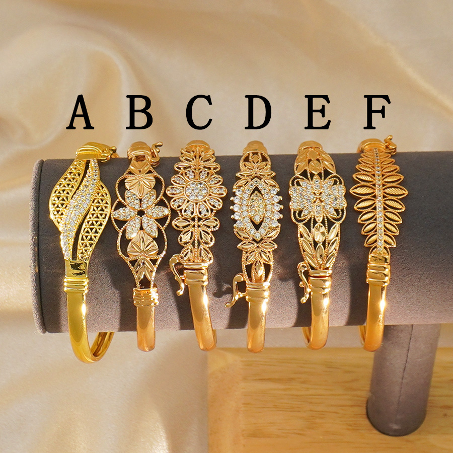 Ethnic Fashion Dubai - 1ชิ้นดูไบดอกไม้เซอร์โคเนียมฝังสร้อยข้อมือหิน,แอฟริกาเอธิโอเปียฮาวายสร้อยข้อมือ,รอมฎอนเครื่องประดับของขวัญที่ดีที่สุด