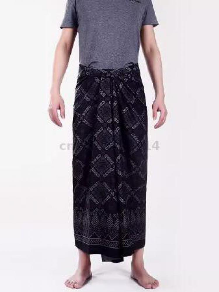 Batik Sarong Wrap - ผ้าโสร่งยาวแบบยูนิเซ็กส์ ลายบาติก ลายดอกไม้สไตล์เอเชียตะวันออกเฉียงใต้ เหมาะสำหรับฤดูร้อน ชายหาด วันหยุดสบายๆ