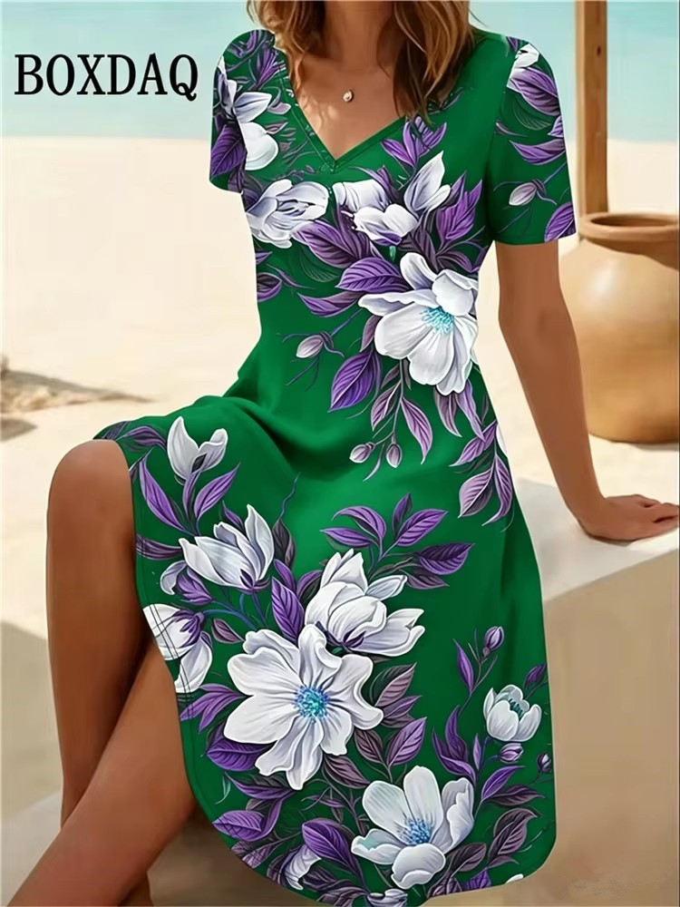 6XL พลัสไซส์ชุดเดรสผู้หญิงฤดูร - Ethnic Fashion Dress บทวิจารณ์และราคา
