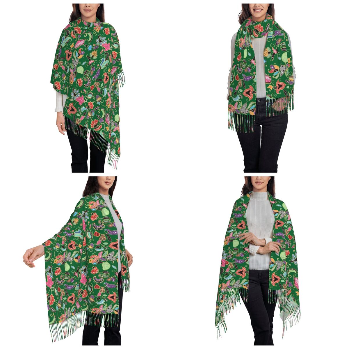 ผ้าคลุมไหล่บาติกสีม่วง ผ้าพันค - Batik Sarong Wrap บทวิจารณ์และราคา