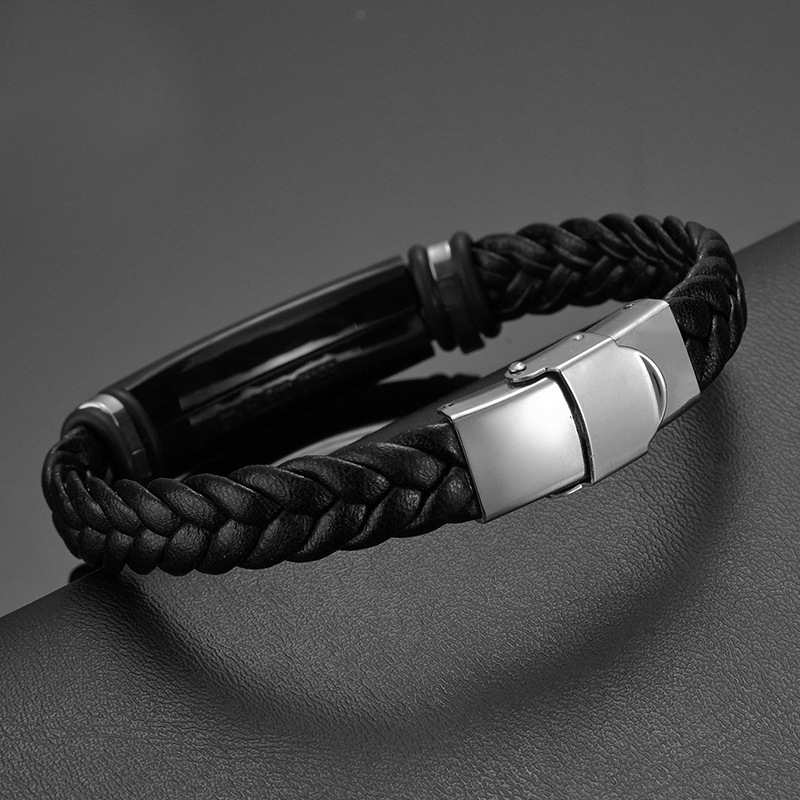 สร้อยข้อมือหนังถักมือสุดหรูสำห - Ethnic Fashion Logo บทวิจารณ์และราคา