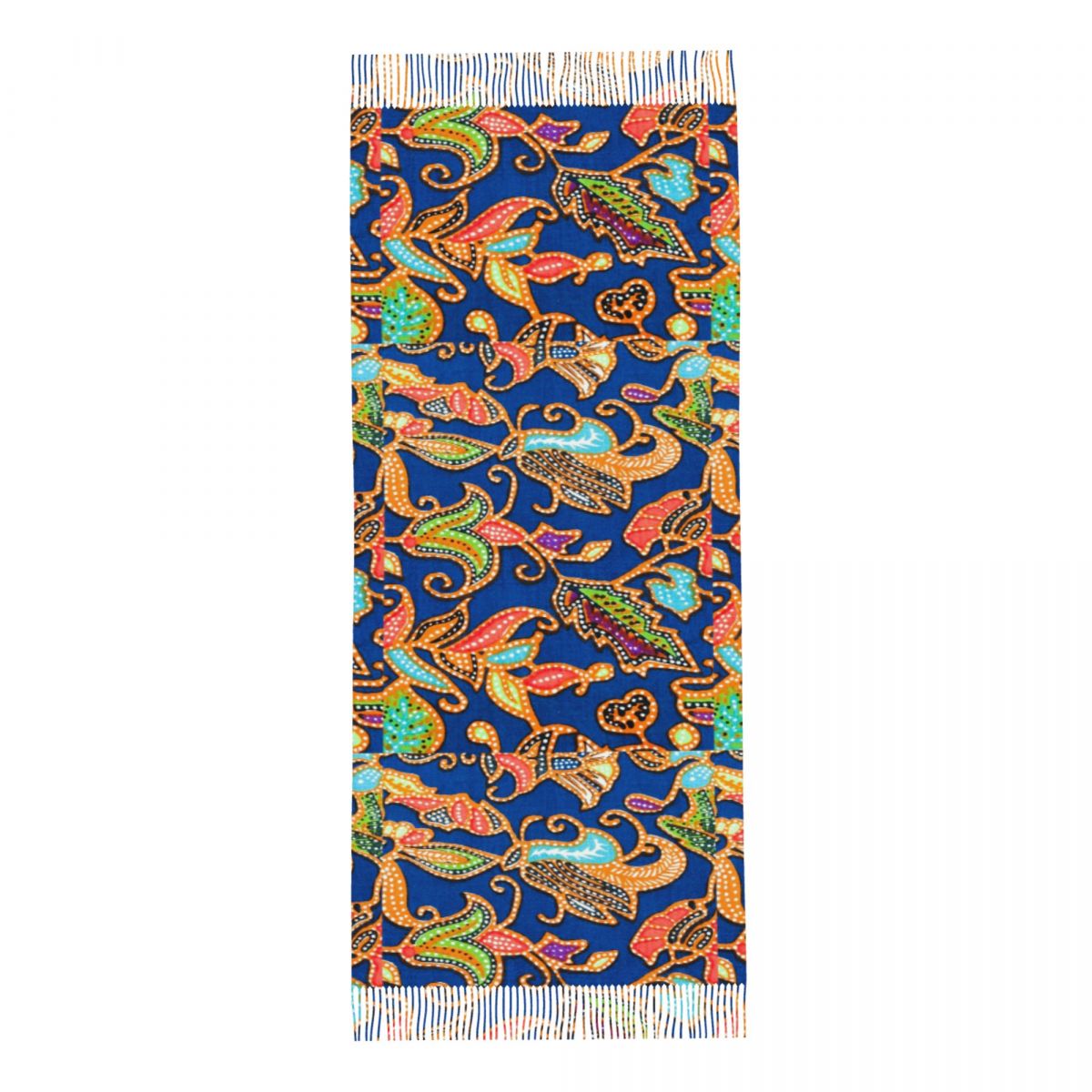 ผ้าคลุมไหล่บาติกสีม่วง ผ้าพันค - Batik Sarong Wrap บทวิจารณ์และราคา