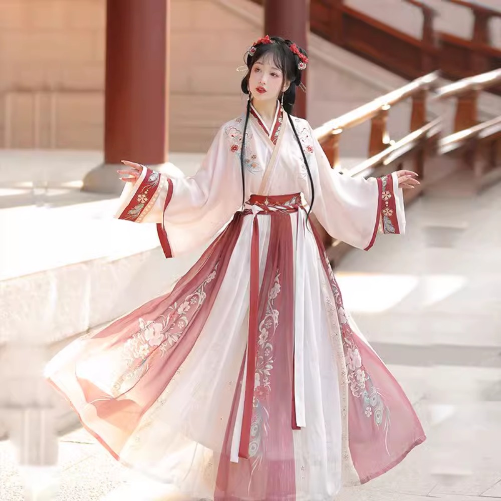 Hanfu จีนแบบดั้งเดิมชุดคอสเพลย - Ethnic Style Dresses บทวิจารณ์และราคา