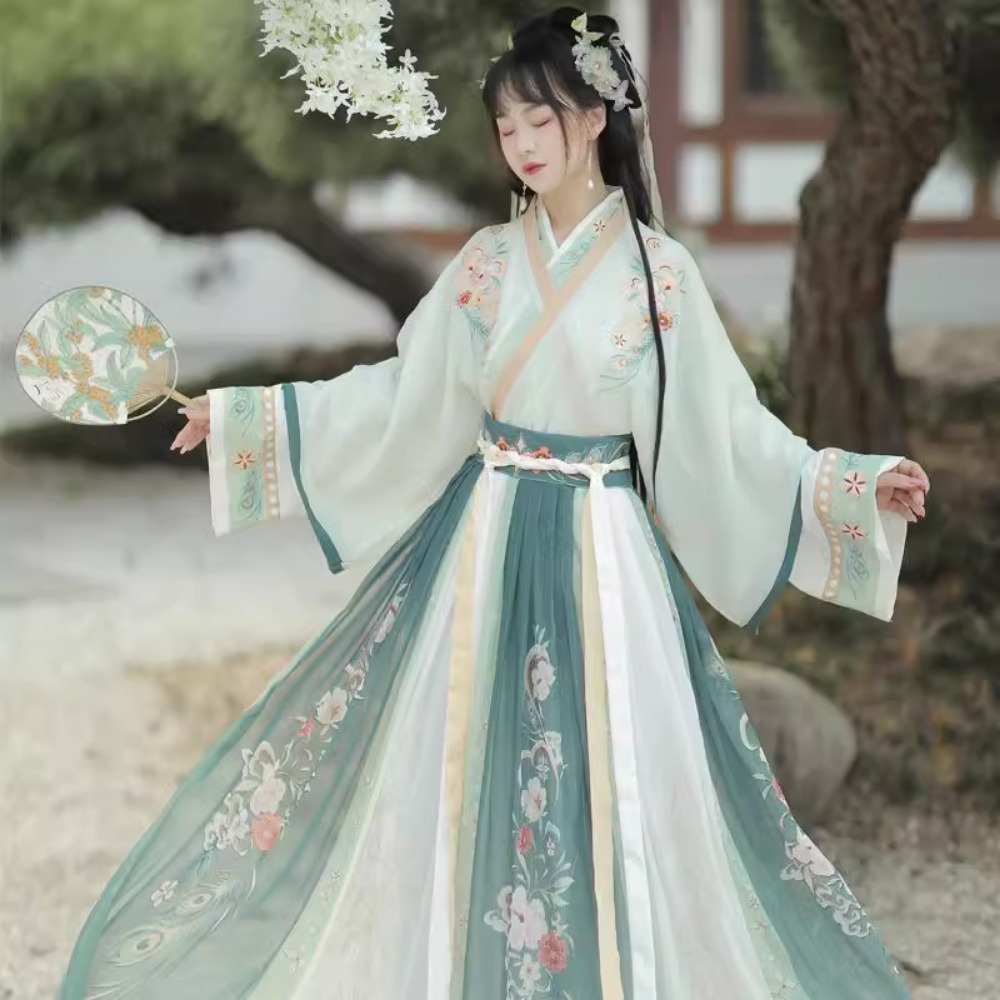 Hanfu จีนแบบดั้งเดิมชุดคอสเพลย - Ethnic Style Dresses บทวิจารณ์และราคา
