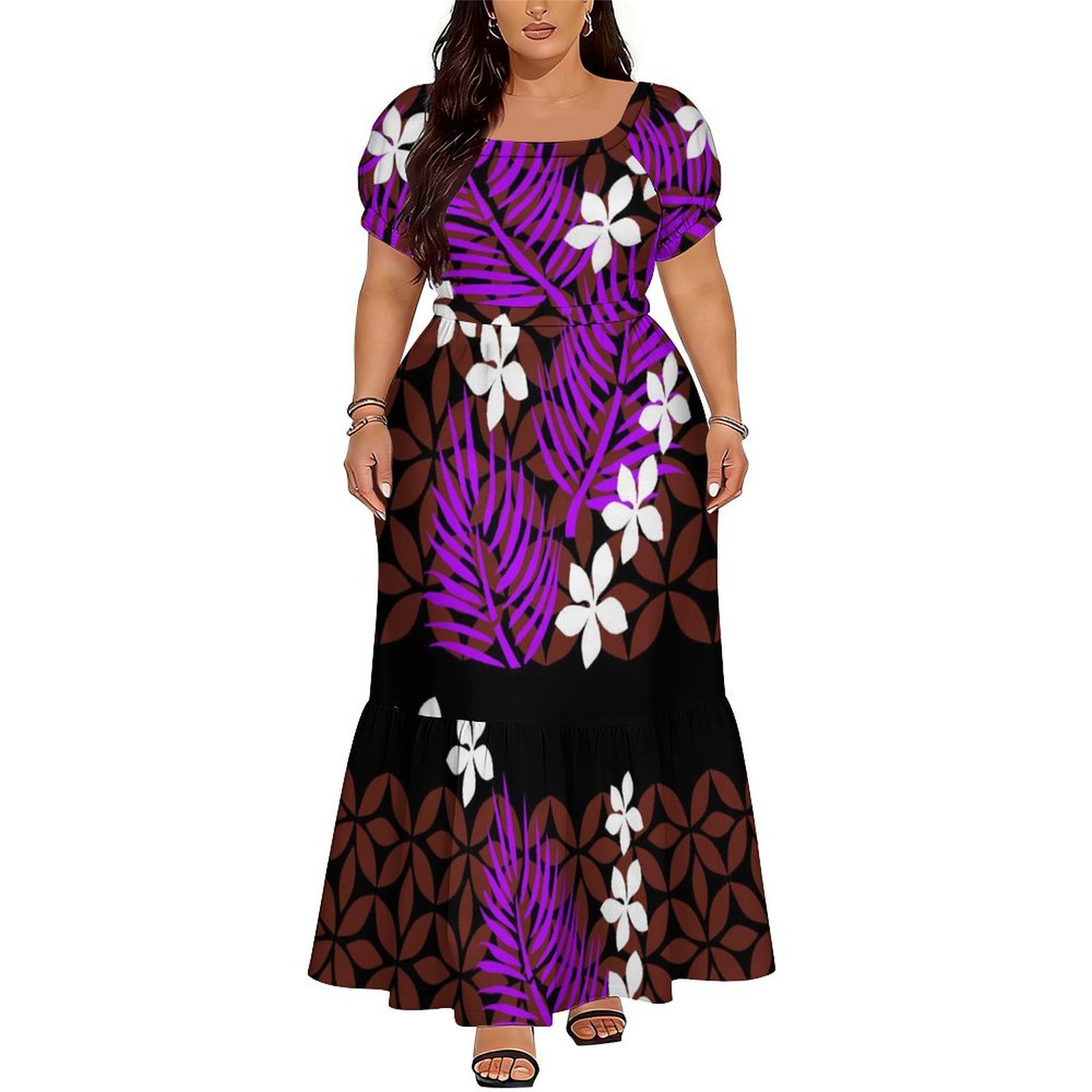 ชุดเดรสแขนสั้นผู้หญิงสไตล์โพลิ - Ethnic Style Dresses บทวิจารณ์และราคา