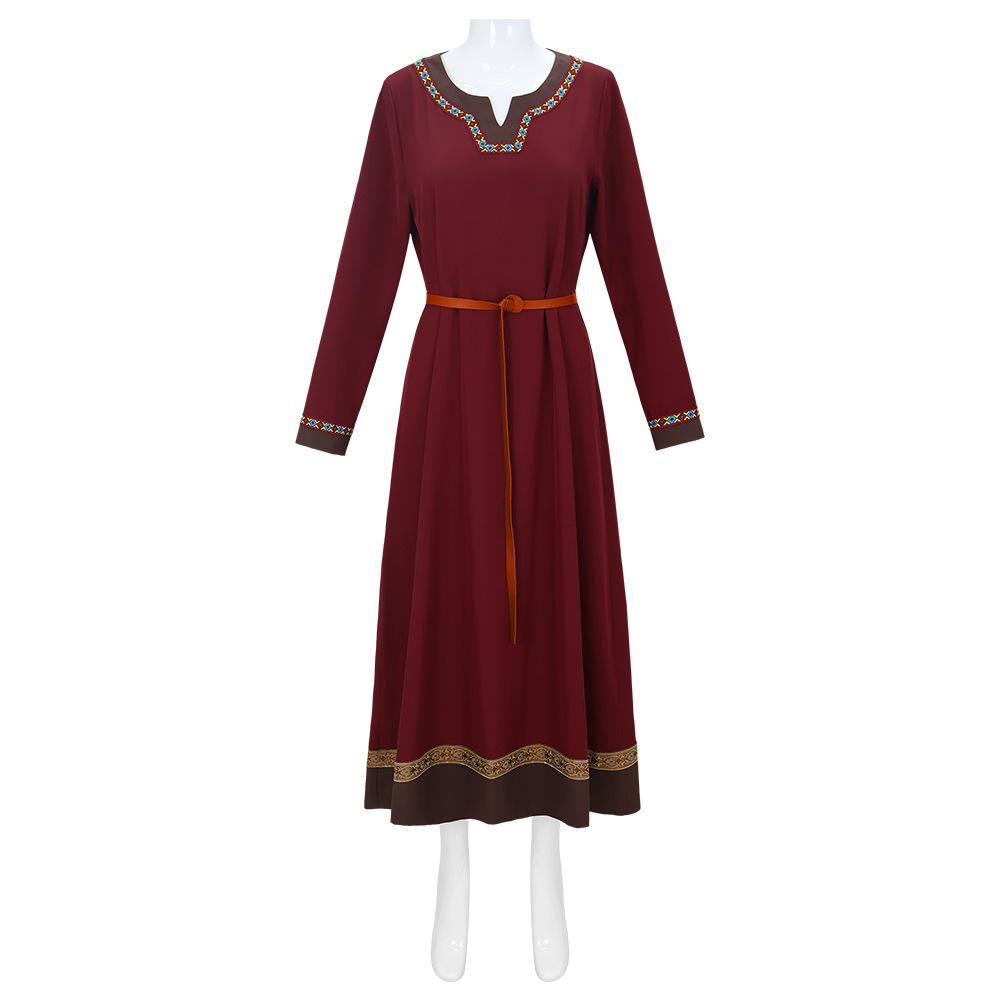 ชุดเดรสยาวระดับกลางสไตล์ไวกิ้ง - Ethnic Fashion Way บทวิจารณ์และราคา