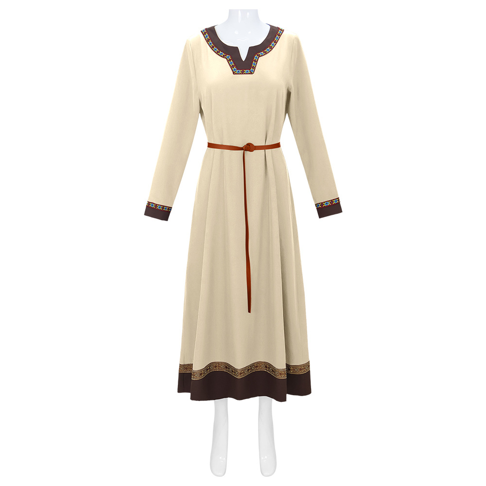 ชุดเดรสยาวระดับกลางสไตล์ไวกิ้ง - Ethnic Fashion Way บทวิจารณ์และราคา